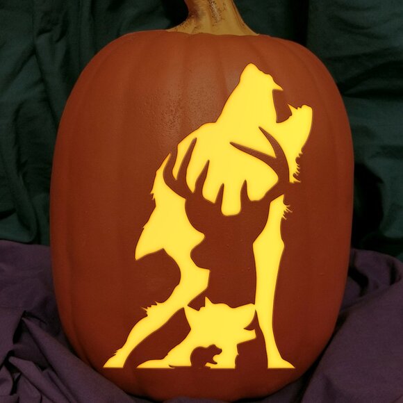 Potter Pumpkin Carving Stencils | A4 Jack O Lantern Template  Harry Potter Moony, Wormtail, Padfoot, & Prongs Marauders Carved Foam Pumpkin